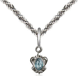 Sterling Silver Miraculous Medal Religious and Catholic Jewelry