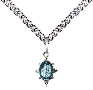 Sterling Silver Miraculous Medal Religious and Catholic Jewelry