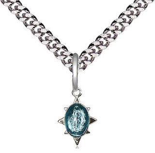 Sterling Silver Miraculous Medal Religious and Catholic Jewelry
