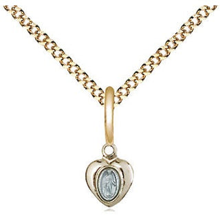 Gold Plate Sterling Silver Miraculous Medal Religious and Catholic Jewelry