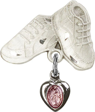 Sterling Silver Baby Boots Miraculous Baby Badge