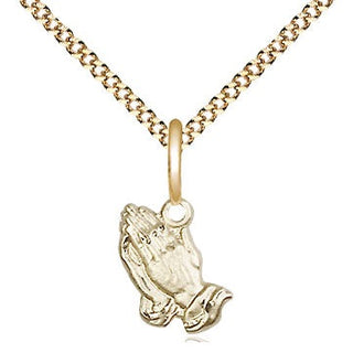 Gold-Filled Praying Hands Pendant