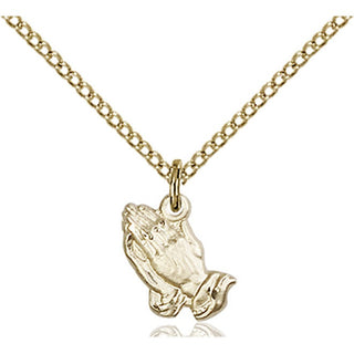 Gold-Filled Praying Hands Pendant