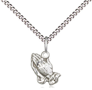 Sterling Silver Praying Hands Pendant