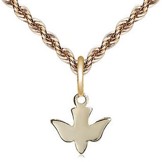 14kt Gold Holy Spirit Medal