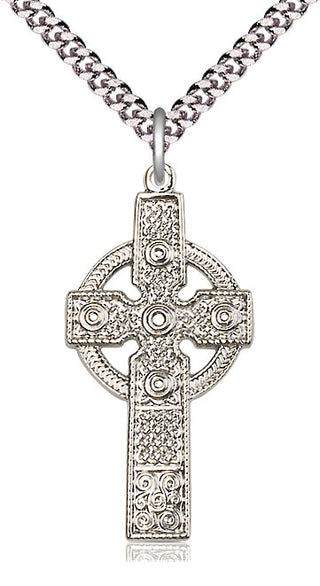 Sterling Silver Kilklispeen Cross Medal Catholic Jewelry
