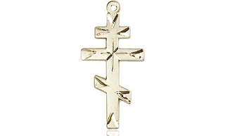 14kt Gold Filled Saint Andrew Cross Medal