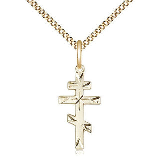 14kt Gold Filled Saint Andrew Cross Medal Religious Jewelry