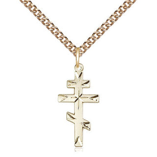 14kt Gold Saint Andrew Cross Medal