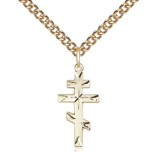 14kt Gold Saint Andrew Cross Medal