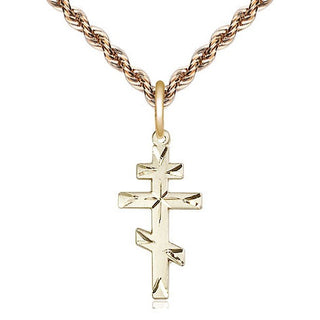 14kt Gold Saint Andrew Cross Medal
