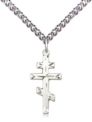 Sterling Silver Saint Andrew Cross Medal Religious Jewelry