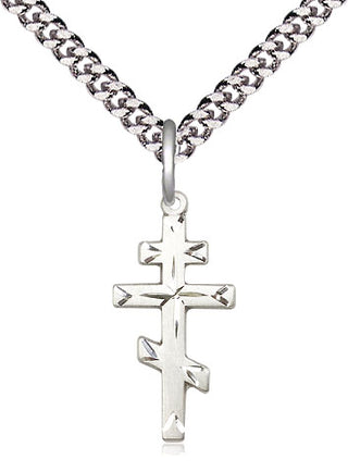 Sterling Silver Saint Andrew Cross Medal Religious Jewelry