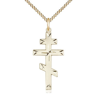 14kt Gold Filled Cross Medal Catholic Jewelry