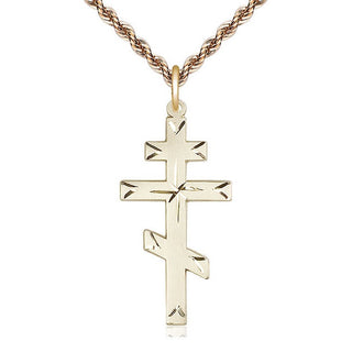 14kt Gold Filled Cross Medal Catholic Jewelry