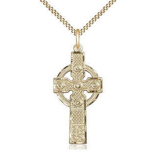 14kt Gold Filled Kilklispeen Cross Medal Catholic Jewelry