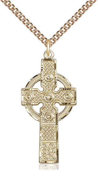 14kt Gold Filled Kilklispeen Cross Medal Catholic Jewelry