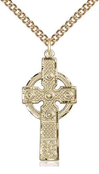 14kt Gold Filled Kilklispeen Cross Medal Catholic Jewelry