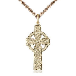 14kt Gold Filled Kilklispeen Cross Medal Catholic Jewelry