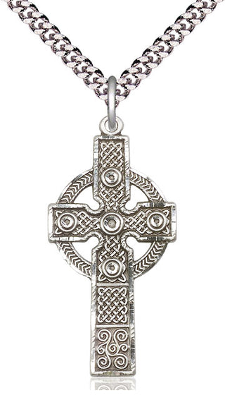 Sterling Silver Kilklispeen Cross Medal Catholic Jewelry