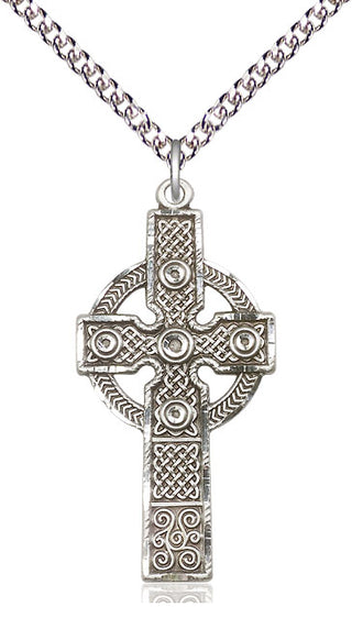 Sterling Silver Kilklispeen Cross Medal Catholic Jewelry