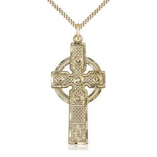 14kt Gold Filled Kilklispeen Cross Medal Catholic Jewelry