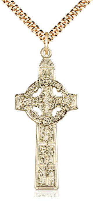 14kt Gold Filled Scriptures Cross Medal Catholic Jewelry