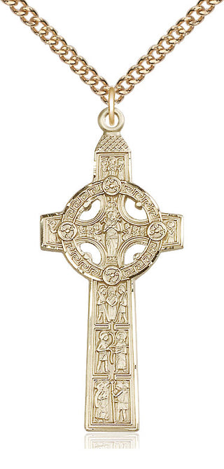 14kt Gold Filled Scriptures Cross Medal Catholic Jewelry