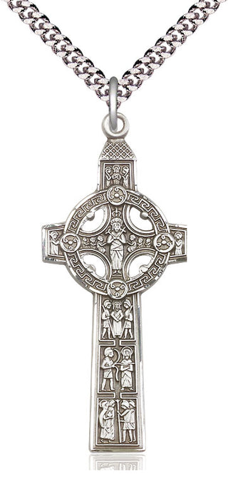 Sterling Silver Scriptures Cross Medal Catholic Jewelry