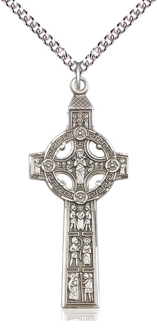 Sterling Silver Scriptures Cross Medal Catholic Jewelry