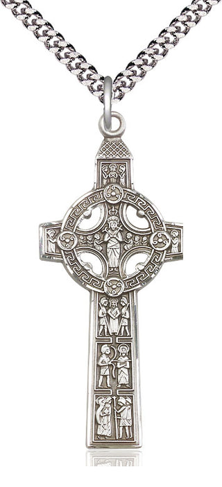 Sterling Silver Scriptures Cross Medal Catholic Jewelry