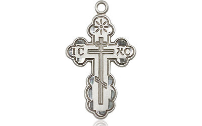Sterling Silver Saint Olga Cross Medal | Medium