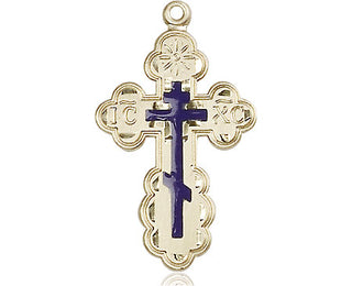 14kt Gold Filled Saint Olga Cross Medal