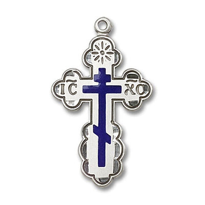 Sterling Silver Saint Olga Cross Medal | Medium