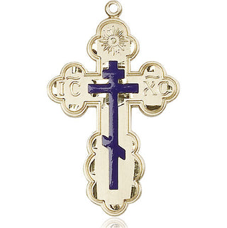 14kt Gold Filled Saint Olga Cross Medal