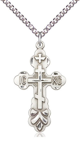 Sterling Silver Cross Medal Catholic Jewelry