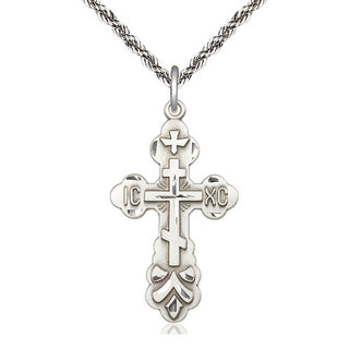 Sterling Silver Cross Medal Catholic Jewelry