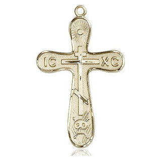 14kt Gold Filled Golgotha Cross Medal