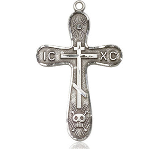 Sterling Silver Golgotha Cross Medal