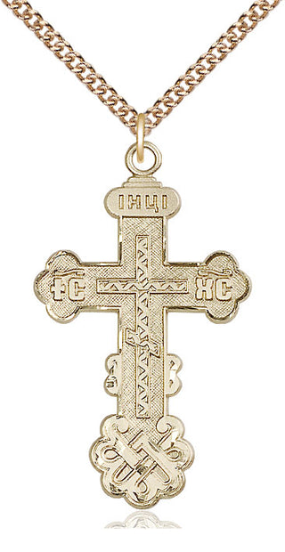 14kt Gold Kiev Cross Medal
