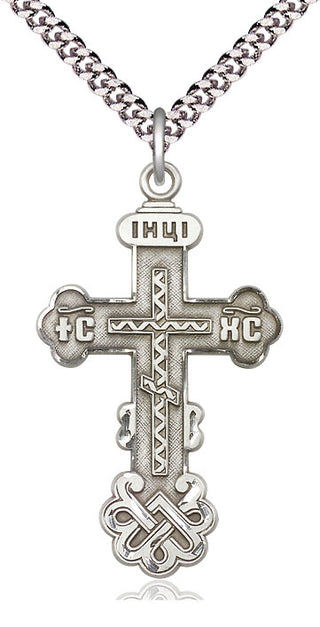 Sterling Silver Kiev Cross Medal Catholic Jewelry