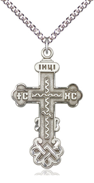 Sterling Silver Kiev Cross Medal Catholic Jewelry