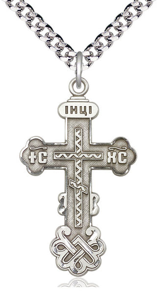 Sterling Silver Kiev Cross Medal Catholic Jewelry