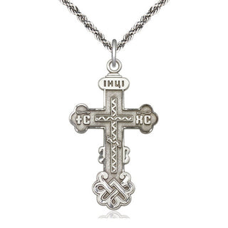 Sterling Silver Kiev Cross Medal Catholic Jewelry