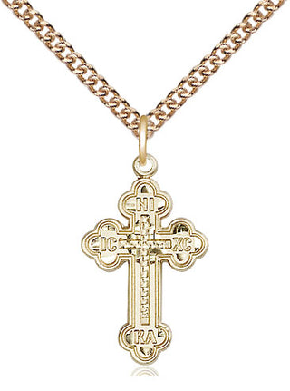 14kt Gold Russian Cross Medal