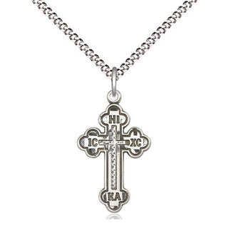 Sterling Silver Russian Cross Medal Religious Jewelry