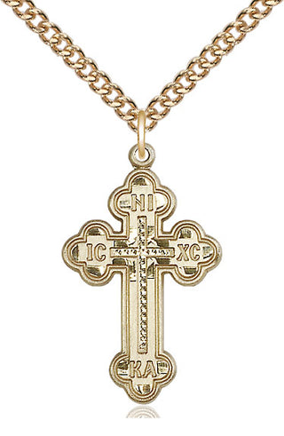 14kt Gold Russian Cross Medal