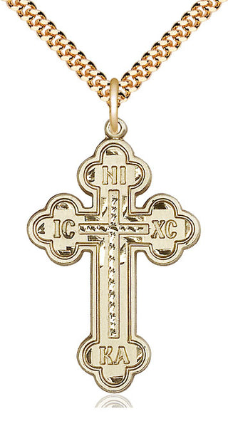 14kt Gold Filled Cross Medal Catholic Jewelry