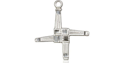 Sterling Silver Saint Brigid Cross Medal | Medium
