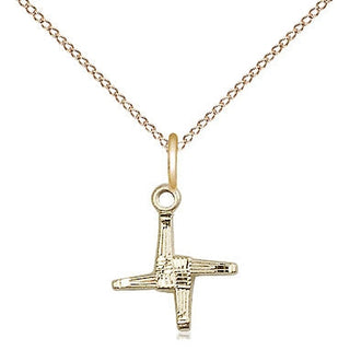 14kt Gold Saint Brigid Cross Medal